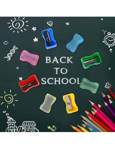 Sacapuntas Manual de Plástico Multicolor Faxco - 96 PCS