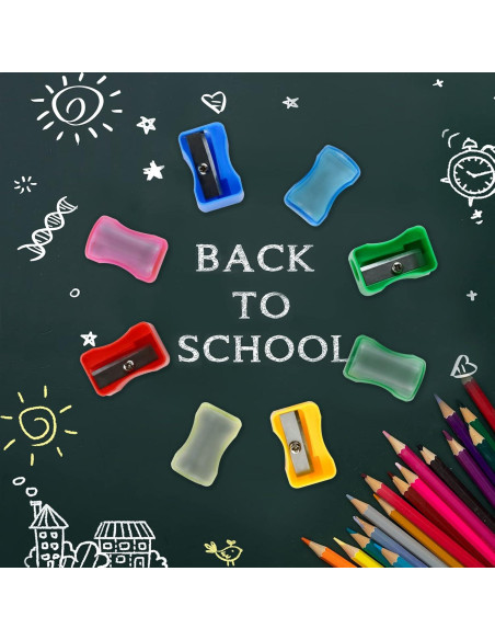 Sacapuntas Manual de Plástico Multicolor Faxco - 96 PCS Sacapuntas Manual de Plástico Multicolor Faxco - 96 PCS