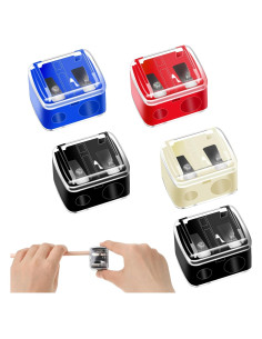 Paquete de 5 Sacapuntas de Maquillaje Salbsever Multicolores