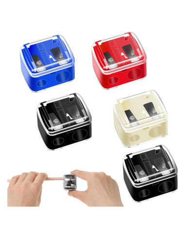 Paquete de 5 Sacapuntas de Maquillaje Salbsever Multicolores