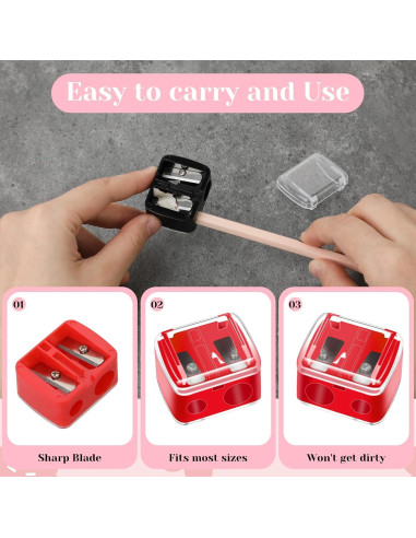 Paquete de 5 Sacapuntas de Maquillaje Salbsever Multicolores