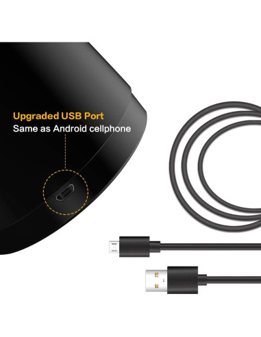 Sacapuntas Eléctrico Recargable Tihoo Negro 6-8mm Rápido