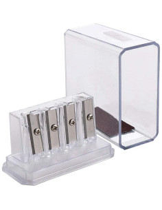 Sacapuntas de Carbón Transparente Galyacht 4 Agujeros 32g 2