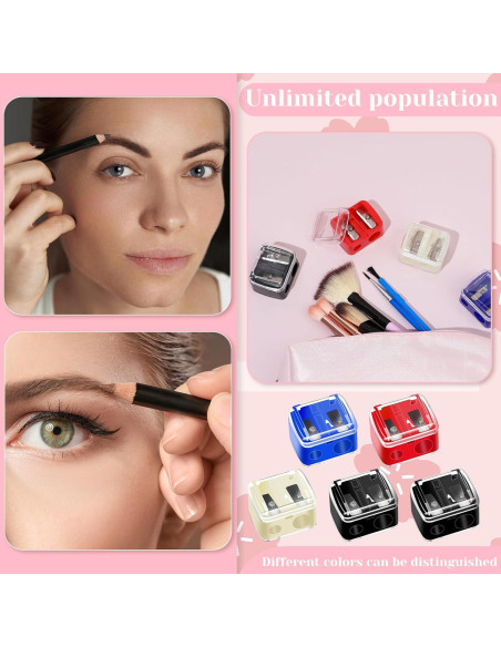 Paquete de 5 Sacapuntas de Maquillaje Salbsever Multicolores