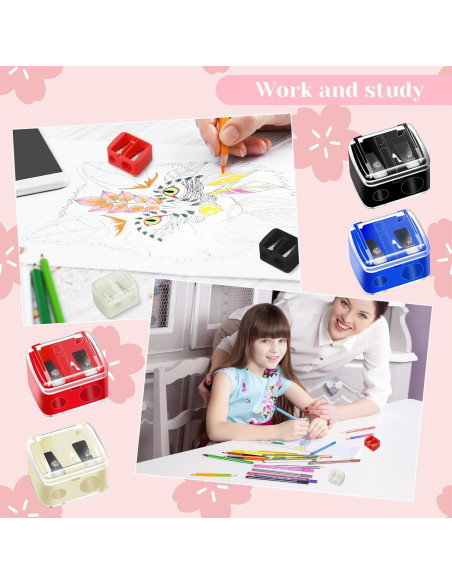 Paquete de 5 Sacapuntas de Maquillaje Salbsever Multicolores