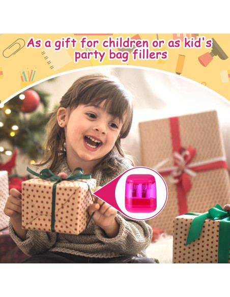 48 Sacapuntas Manuales Chivertion Doble Agujero Portátiles