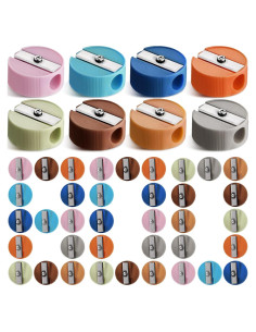 800 Sacapuntas Mini Resurhang Coloridos para Niños - 2.7 cm