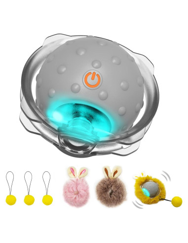 Bola Interactiva para Gatos LEPLE LP16 Gris 8.89cm