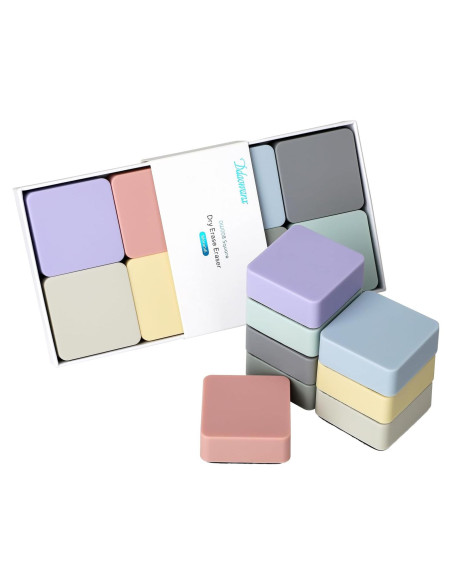 Borradores de Pizarra Blanca Ddaowanx - Paquete de 8 Colores