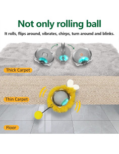 Bola Interactiva para Gatos LEPLE LP16 Gris 8.89cm 2