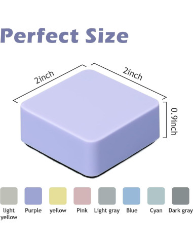 Borradores de Pizarra Blanca Ddaowanx - Paquete de 8 Colores