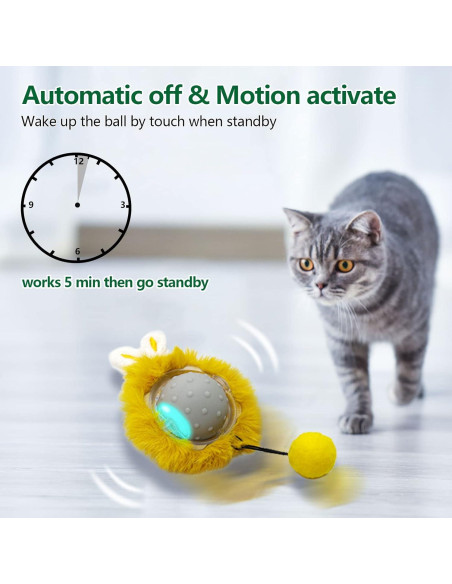 Bola Interactiva para Gatos LEPLE LP16 Gris 8.89cm