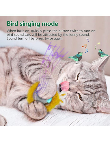 Bola Interactiva para Gatos LEPLE LP16 Gris 8.89cm