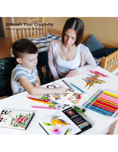 Set de Lápices de Colores Borrables KALOUR 50 Colores