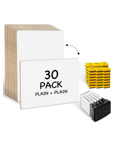 Conjunto de 30 Mini Tableros Blancos Ohuhu 22.86x30.48 cm