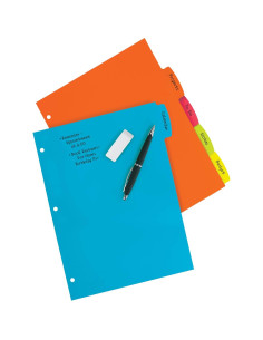 Separadores de plástico Avery Big Tab Write & Erase, 15 unidades 2