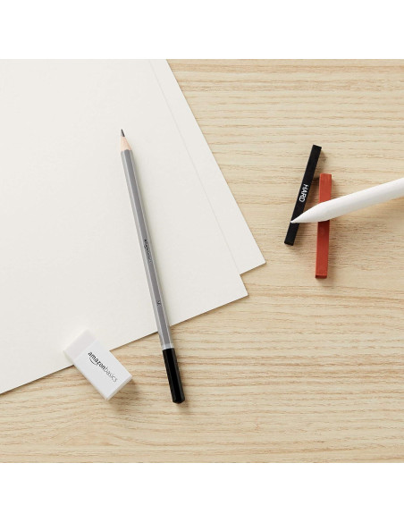 Kit de lápices de arte Amazon Basics 17 piezas para dibujo