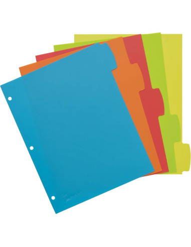 Separadores de plástico Avery Big Tab Write & Erase, 15 unidades