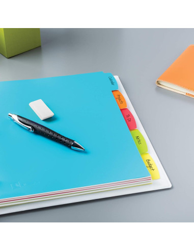 Separadores de plástico Avery Big Tab Write & Erase, 15 unidades
