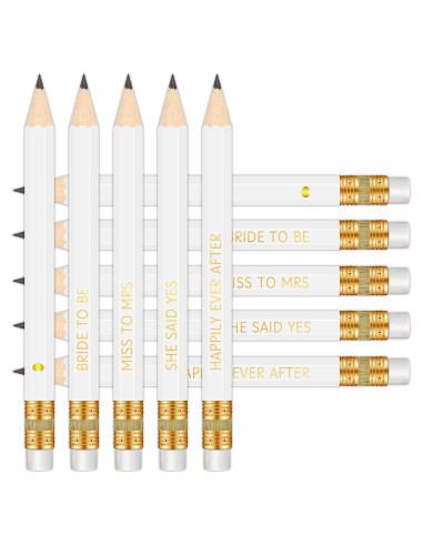 Lápices preafilados Vusnud 50 Pcs 10.16 cm despedida de soltera