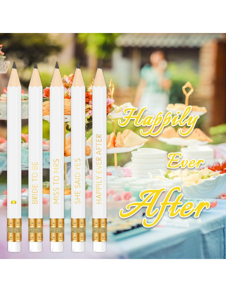 Lápices preafilados Vusnud 50 Pcs 10.16 cm despedida de soltera Lápices preafilados Vusnud 50 Pcs 10.16 cm despedida de soltera
