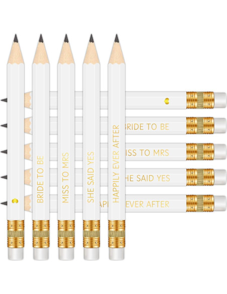 Lápices preafilados Vusnud 50 Pcs 10.16 cm despedida de soltera Lápices preafilados Vusnud 50 Pcs 10.16 cm despedida de soltera