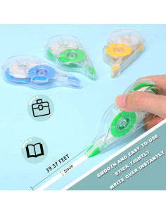 Cinta Correctora Blanca Jovanssen 12 Metros - Paquete de 12 2