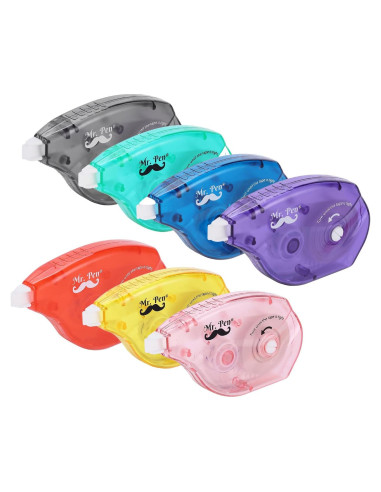 Cintas de Corrección Mr. Pen, Paquete de 7, 10 m, Blanca