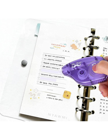 Cintas de Corrección Mr. Pen, Paquete de 7, 10 m, Blanca