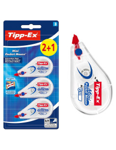 Cinta Correctora Tipp-Ex Mini Pocket Mouse - Paquete 2+1