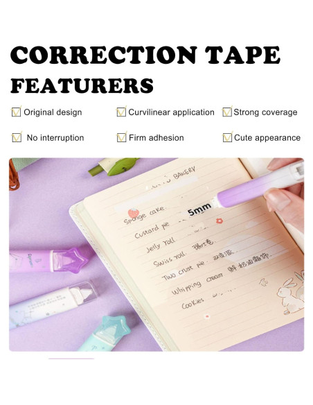 Cinta Correctora 2 en 1 BITOSEE BP-04 Secado Rápido