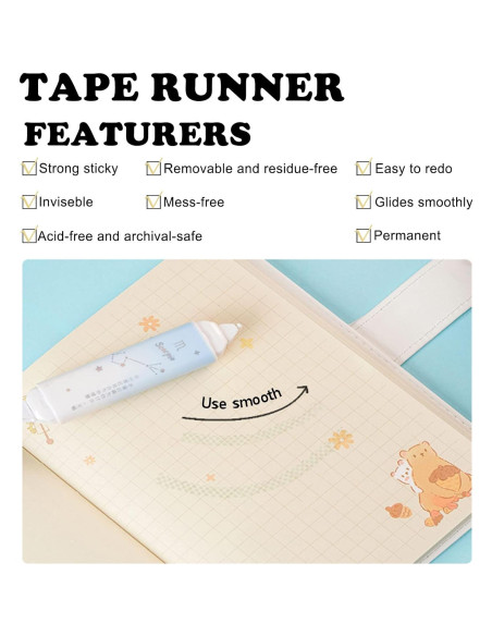 Cinta Correctora 2 en 1 BITOSEE BP-04 Secado Rápido