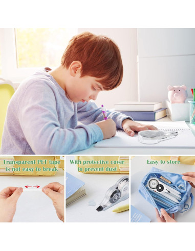 Cinta Correctora Auroray 36 Unidades 0.5 x 120 mm con Tapa