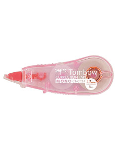 Cinta de Corrección Mini Tombow 4.2 mm x 6 m Rosa Transparente