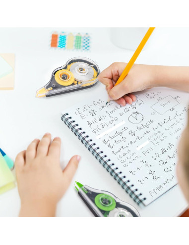 16 Cintas Correctoras Coloridas JEFURE 12m Resistente al Desgarro