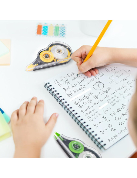 16 Cintas Correctoras Coloridas JEFURE 12m Resistente al Desgarro