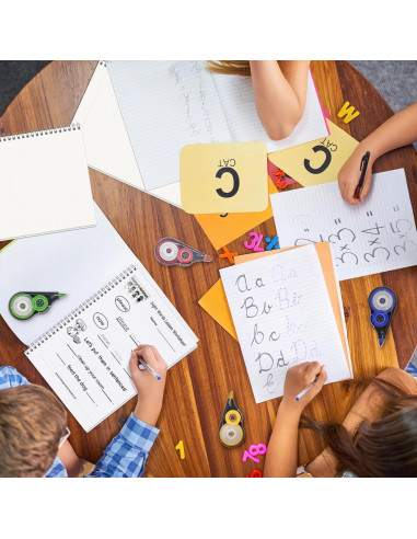 16 Cintas Correctoras Coloridas JEFURE 12m Resistente al Desgarro