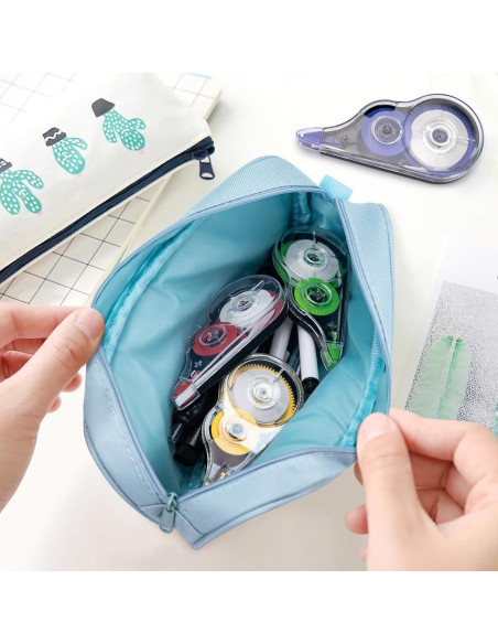 16 Cintas Correctoras Coloridas JEFURE 12m Resistente al Desgarro