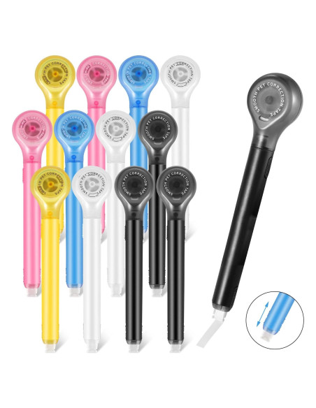 Cinta Correctora Retráctil BESARME 12 Piezas 5mm x 6m