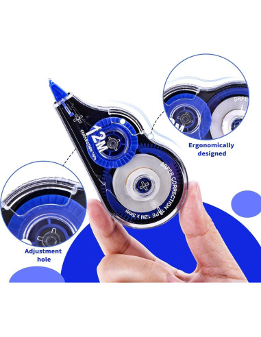 Cinta Correctora Sifniea Paquete de 10 Unidades 12m Azul