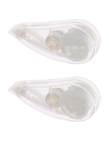 2 Borradores Correctores Mini Pluzmecalm Blanco Escolar