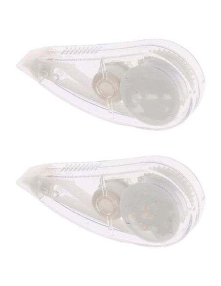 2 Borradores Correctores Mini Pluzmecalm Blanco Escolar