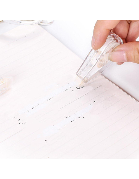 2 Borradores Correctores Mini Pluzmecalm Blanco Escolar