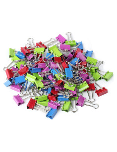 Clips de Carpeta Coloridos Mr. Pen - 1.9 cm, Paquete de 100
