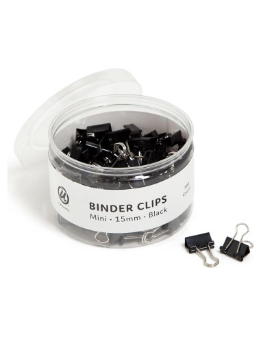 Clips de Carpeta Mini U Brands 1.6 cm Ancho 100 Unidades