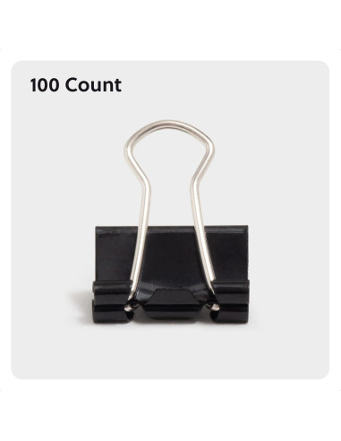 Clips de Carpeta Mini U Brands 1.6 cm Ancho 100 Unidades