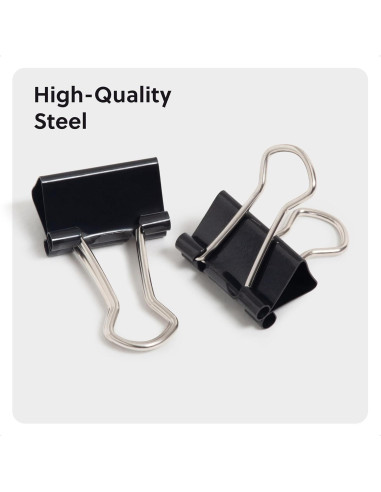 Clips de Carpeta Mini U Brands 1.6 cm Ancho 100 Unidades