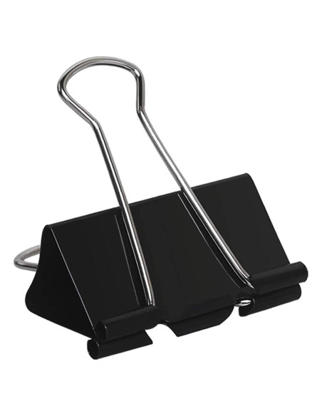 Clip de Carpeta Extra Grande COLOGO 51mm Negro 48 Piezas Clip de Carpeta Extra Grande COLOGO 51mm Negro 48 Piezas