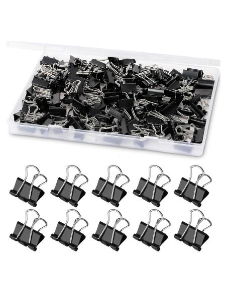 Clips de Carpeta Mini Ufmarine 240 Pcs 15mm Acero Templado Clips de Carpeta Mini Ufmarine 240 Pcs 15mm Acero Templado