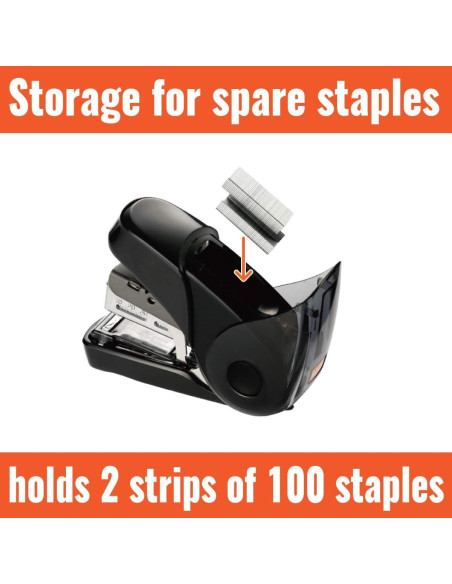 Mini Grapadora Plana MAX HD10FL3BK Ergonomica Negra